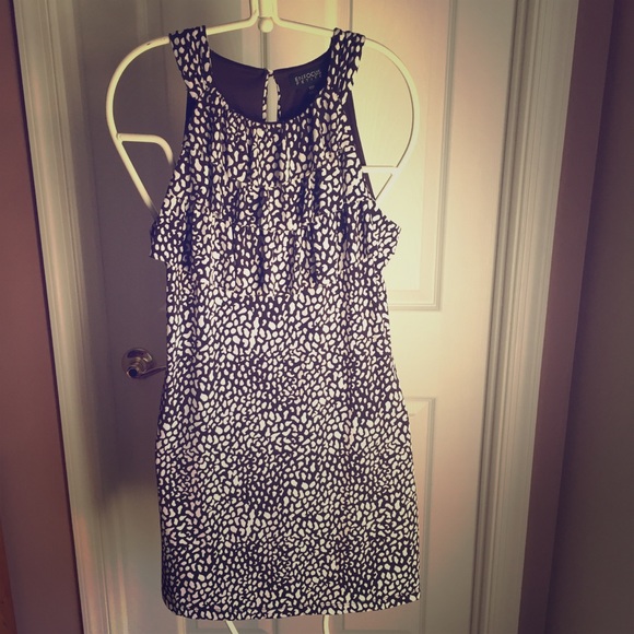 Brown and white short summer dress - Picture 2 of 8